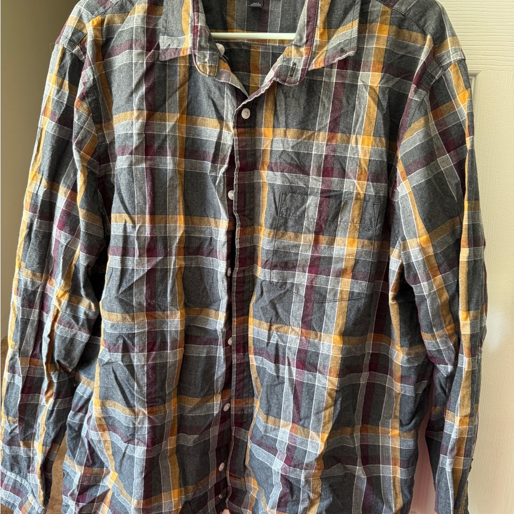 Express Multicolor Plaid Shirt